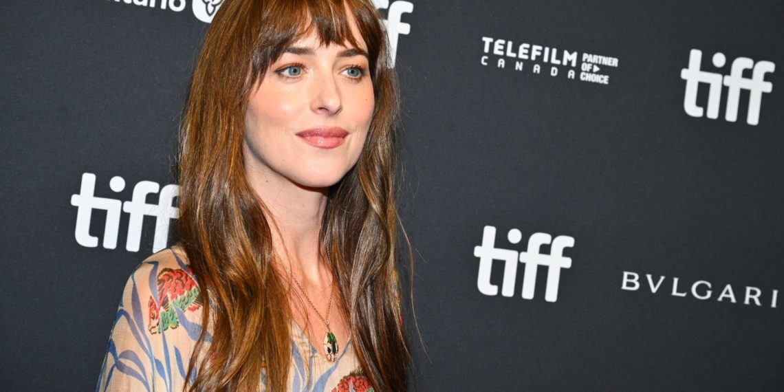 Dakota Johnson at the premiere of 'Daddio' during the 2023 Toronto International Film Festival