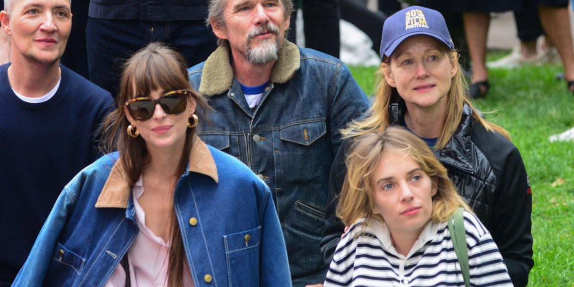 Dakota Johnson and Maya Hawke at the 50th Telluride Film Festival in Colorado