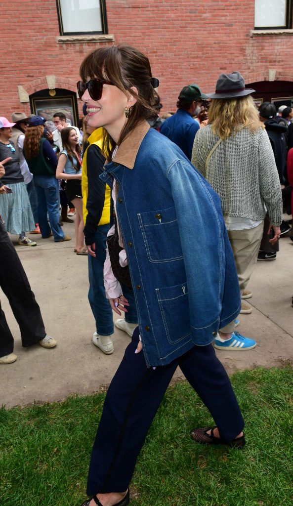 Dakota Johnson and Maya Hawke at the 50th Telluride Film Festival in Colorado