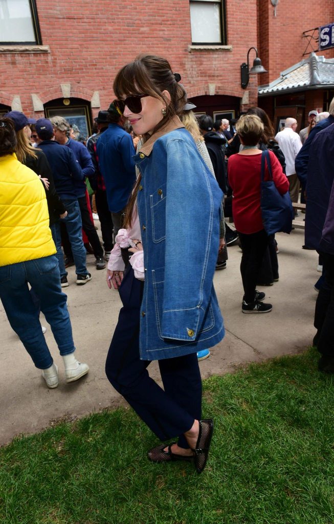 Dakota Johnson and Maya Hawke at the 50th Telluride Film Festival in Colorado