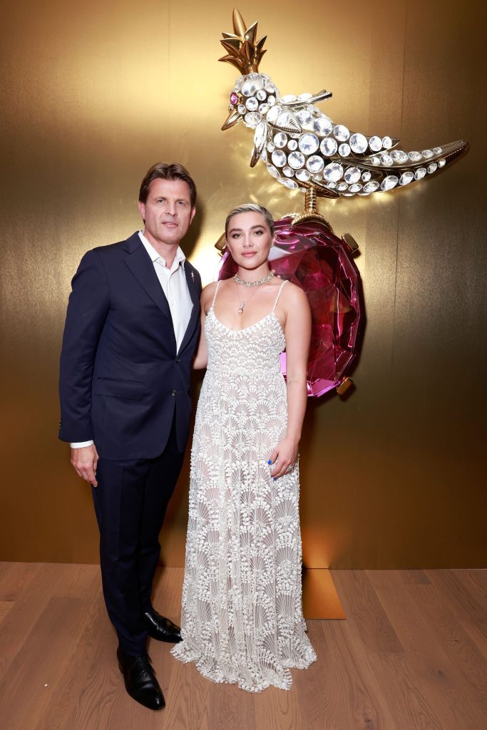 Anya Taylor-Joy Hailey Bieber and Florence Pugh at Tiffany & Co.'s Omotesando Store