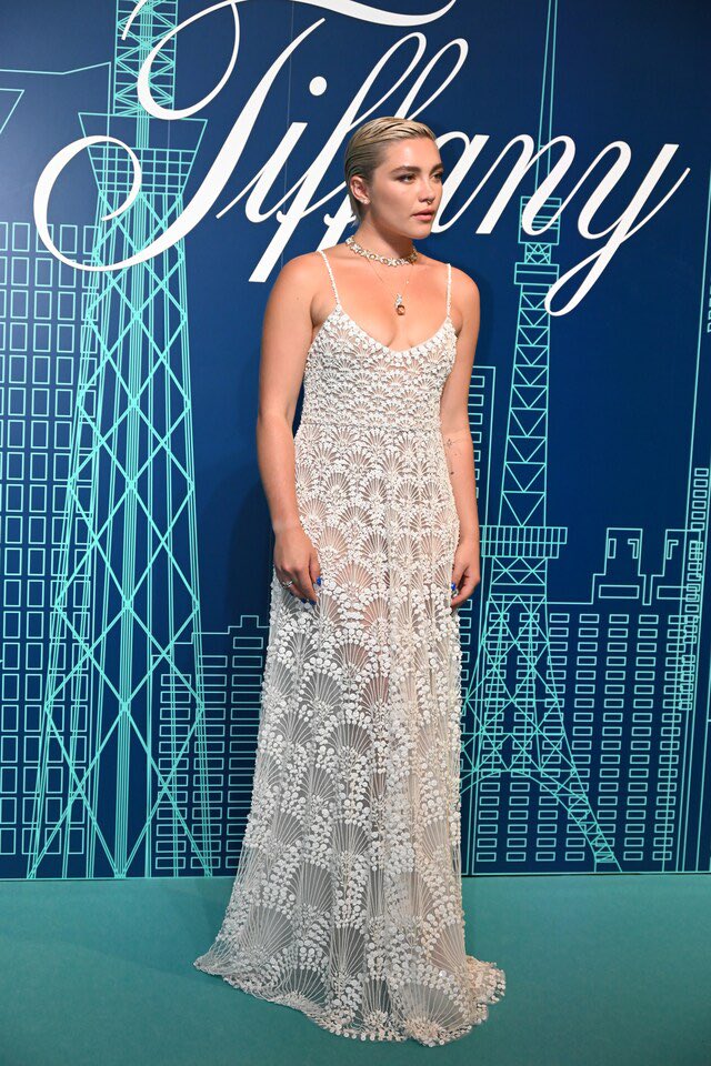 Anya Taylor-Joy Hailey Bieber and Florence Pugh at Tiffany & Co.'s Omotesando Store