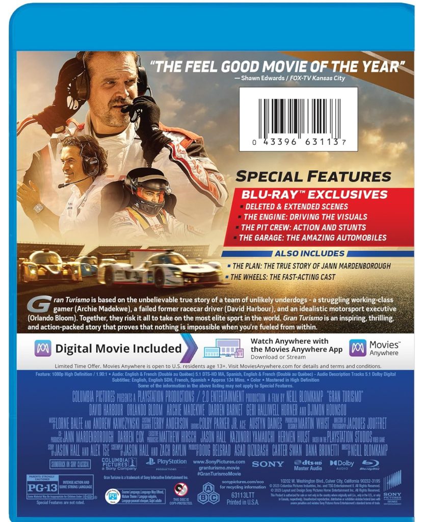 'Gran Turismo' DVD and Blu-Ray Release Date Confirmed