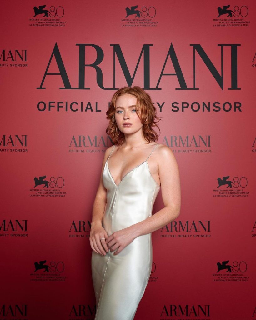 Sadie Sink Spotted at Armani Beauty Dinner in Venice