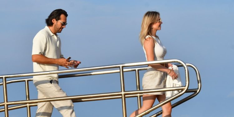 Sydney Sweeney and Fiancé Jonathan Davino Spotted at the 80th Venice International Film Festival