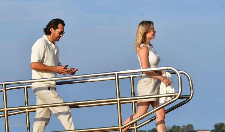 Sydney Sweeney and Fiancé Jonathan Davino Spotted at the 80th Venice International Film Festival