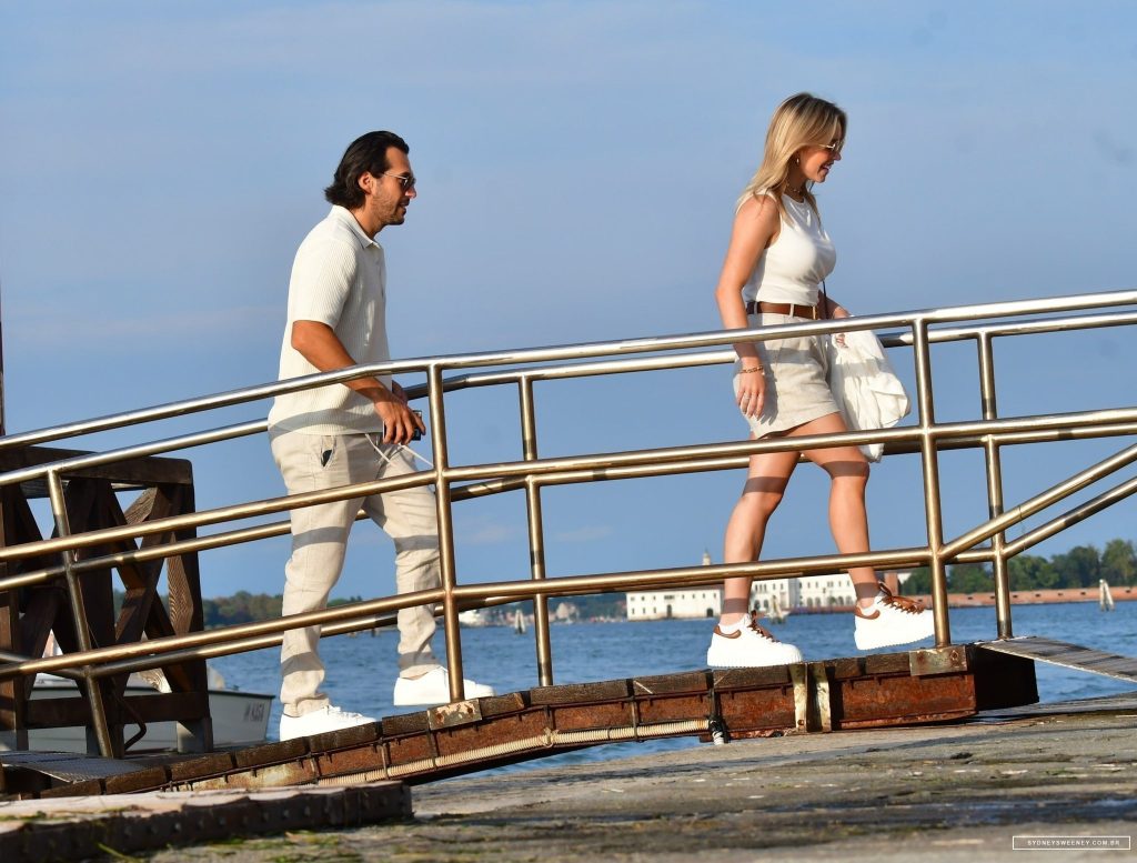 Sydney Sweeney and Fiancé Jonathan Davino Spotted at the 80th Venice International Film Festival