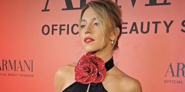 Sydney Sweeney Spotted at the 2023 Venice Film Festival for the Armani Beauty Party