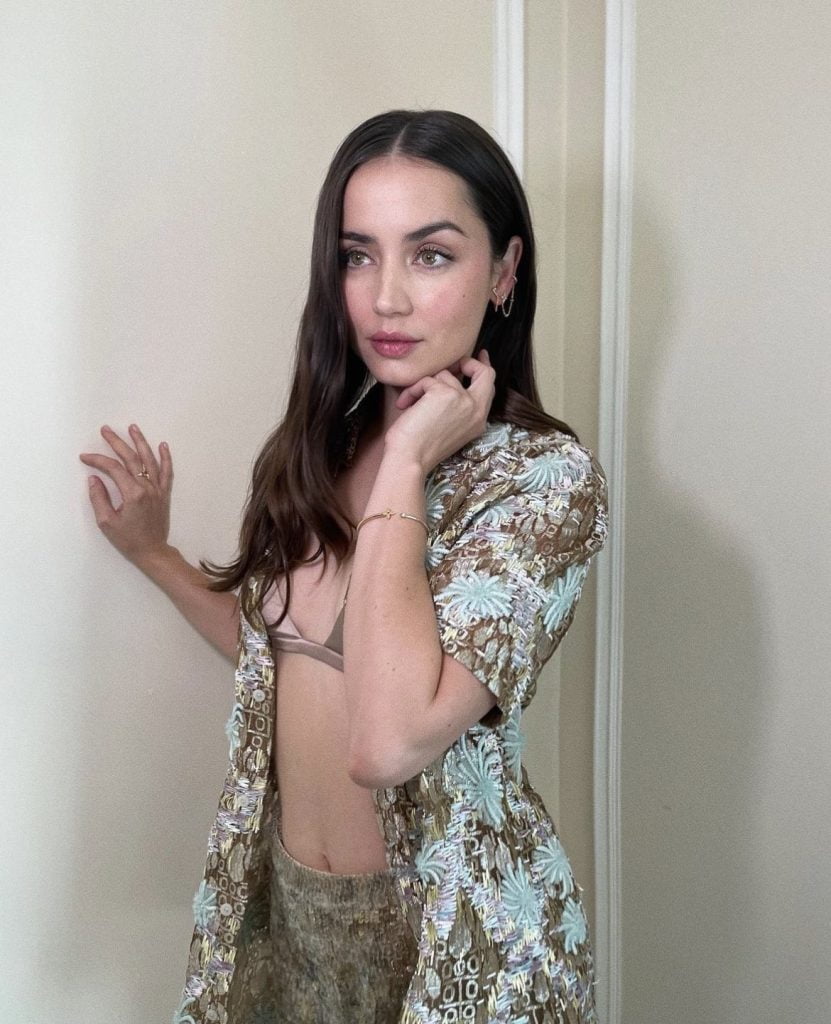 Ana de Armas Spotted at the Louis Vuitton Women's Spring/Summer 2024 Show in Paris