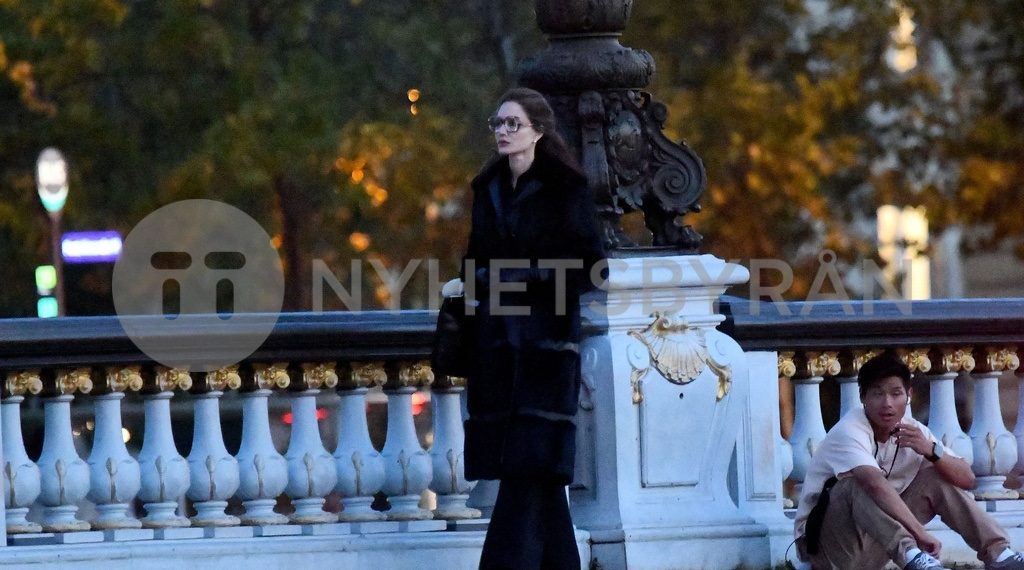 Angelina Jolie and Sons Maddox & Pax Jolie-Pitt Spotted on Set of Maria Callas Biopic in Paris