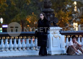 Angelina Jolie and Sons Maddox & Pax Jolie-Pitt Spotted on Set of Maria Callas Biopic in Paris