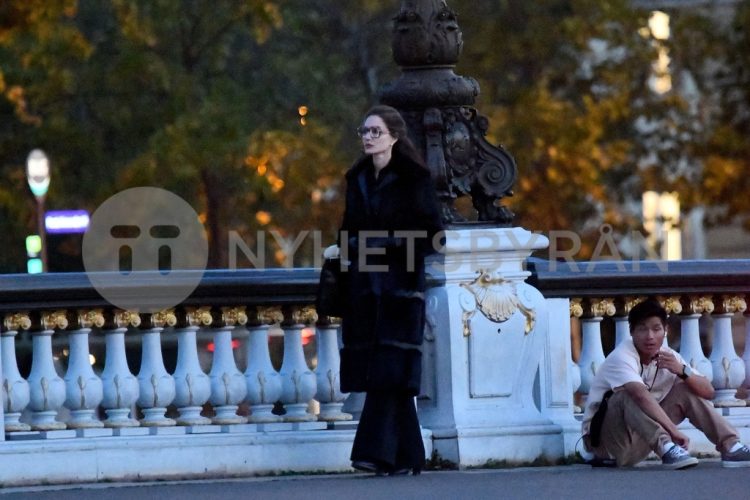 Angelina Jolie and Sons Maddox & Pax Jolie-Pitt Spotted on Set of Maria Callas Biopic in Paris