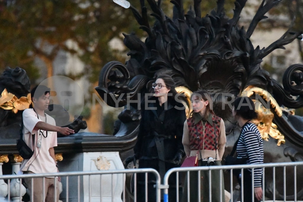 Angelina Jolie and Sons Maddox & Pax Jolie-Pitt Spotted on Set of Maria Callas Biopic in Paris