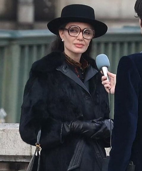 Angelina Jolie and Sons Maddox & Pax Jolie-Pitt Spotted on Set of Maria Callas Biopic in Paris