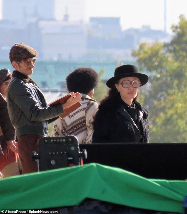 Angelina Jolie and Sons Maddox & Pax Jolie-Pitt Spotted on Set of Maria Callas Biopic in Paris