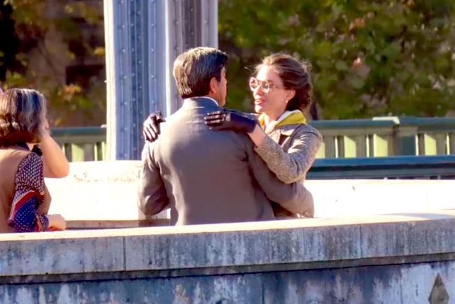 Angelina Jolie and Sons Maddox & Pax Jolie-Pitt Spotted on Set of Maria Callas Biopic in Paris