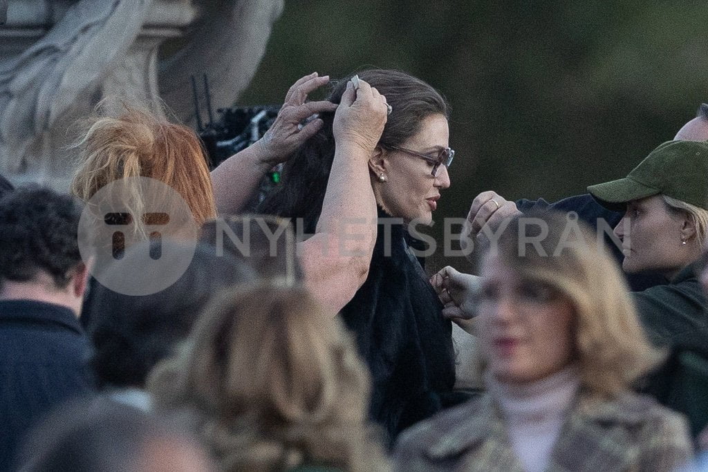 Angelina Jolie and Sons Maddox & Pax Jolie-Pitt Spotted on Set of Maria Callas Biopic in Paris