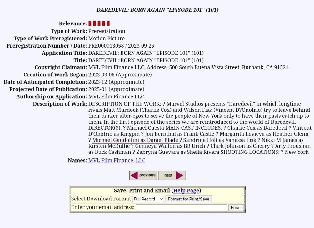 Exclusive: Michael Gandolfini to Play Daniel Blade in 'Daredevil: Born Again'
