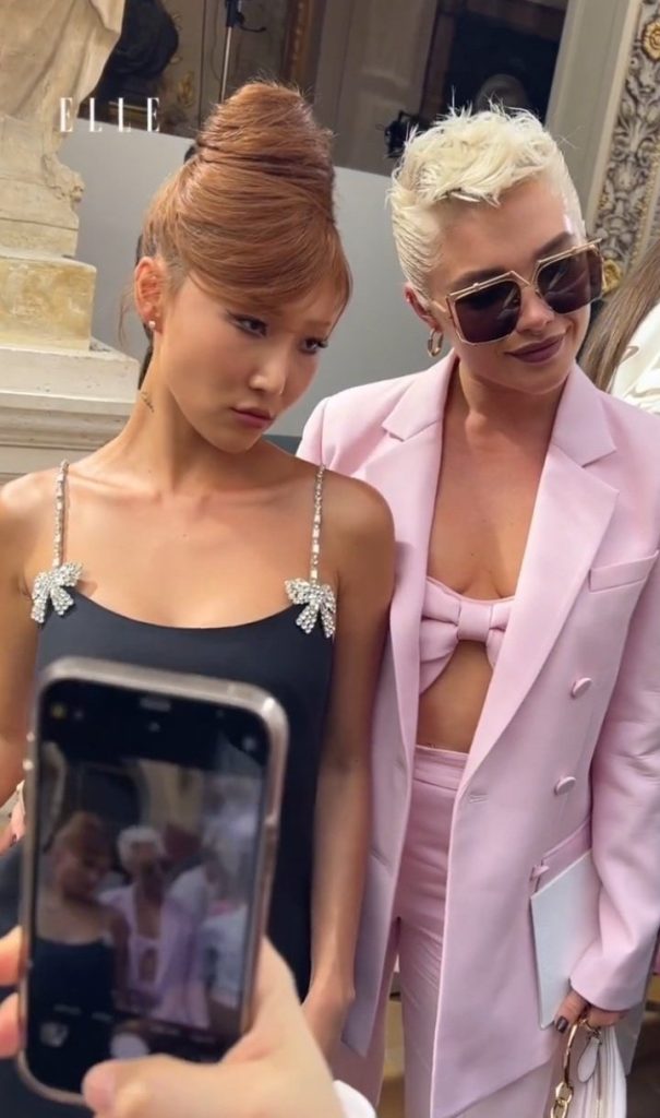 Florence Pugh and Andrew Garfield Spotted at the Valentino Womenswear Spring/Summer 2024 show