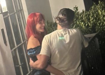 Leonardo DiCaprio and Vittoria Ceretti Spotted at Kendall Jenner's Kendall Jenner's Halloween Party