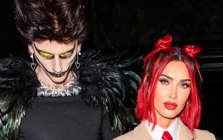 Megan Fox and Machine Gun Kelly as Yagami Light & Shinigami Ryuk at Michael Braun's Halloween Party