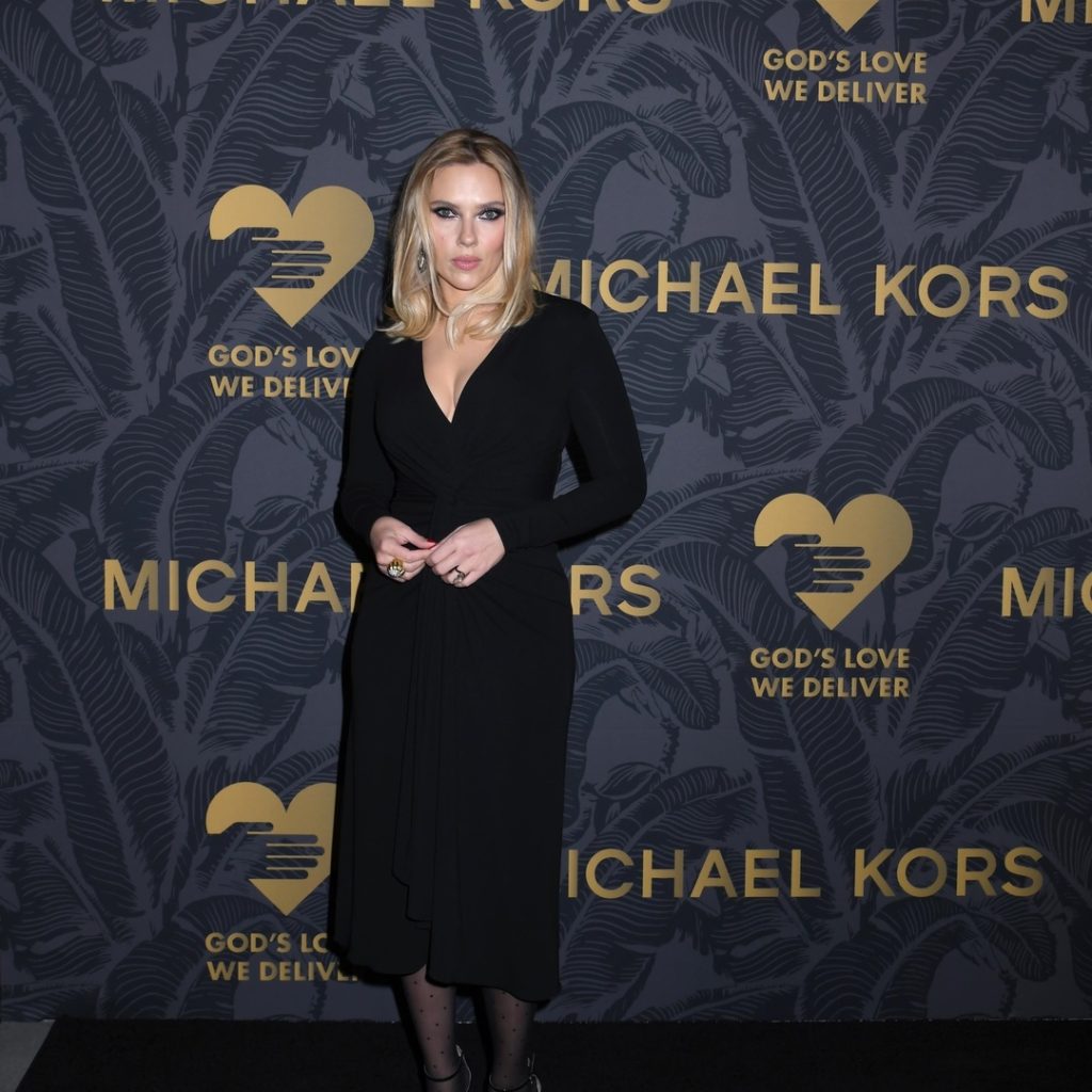 Scarlett Johansson at the God's Love We Deliver 2023 Golden Heart Awards Celebration