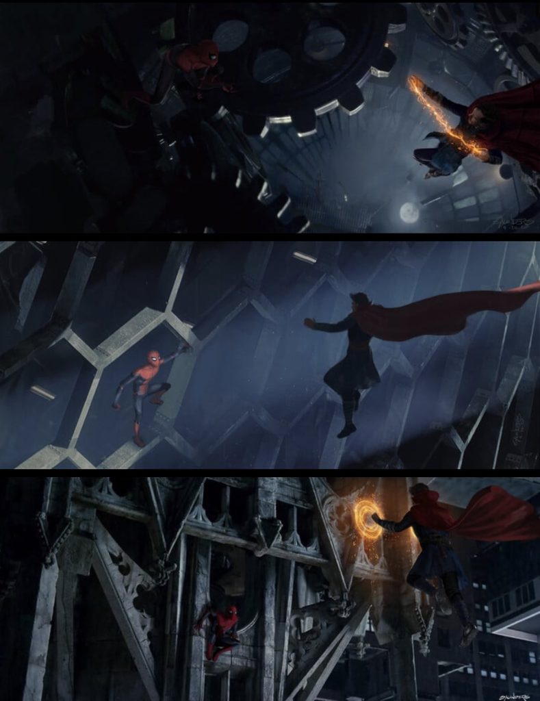 New Concept Art Teases Spider-Man and Doctor Strange Fighting in Tobey Maguire's Universe