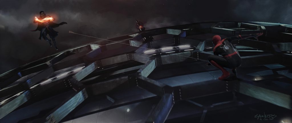 New Concept Art Teases Spider-Man and Doctor Strange Fighting in Tobey Maguire's Universe