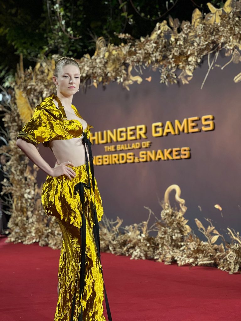 Hunter Schafer at 'The Hunger Games: The Ballad of Songbirds & Snakes' Premiere in London