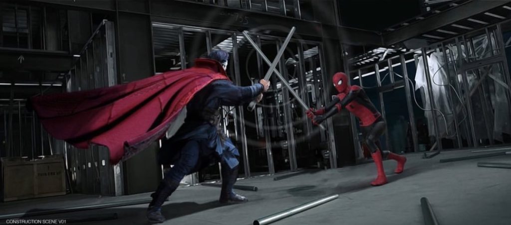 New Concept Art Reveals Spider-Man and Doctor Strange Fighting Across Raimi's Universe in 'Spider-Man: No Way Home'