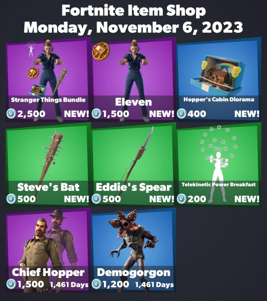 Fortnite Welcomes Eleven from 'Stranger Things' (Now Available for Purchase)