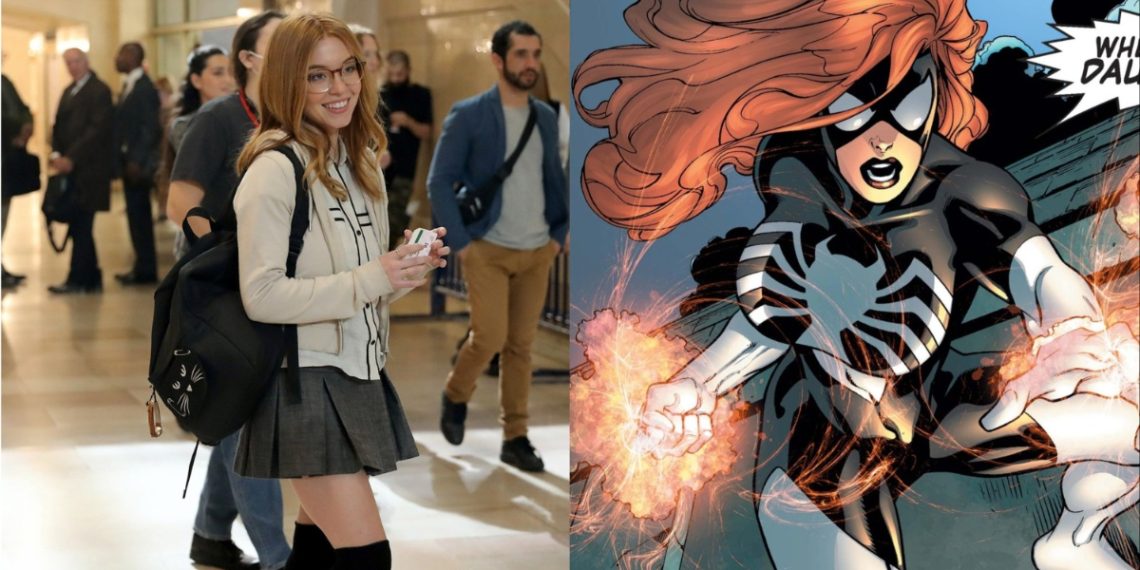 Sydney Sweeney Suits Up Iconic Black and White Spider-Woman Costume in 'Madame Web'