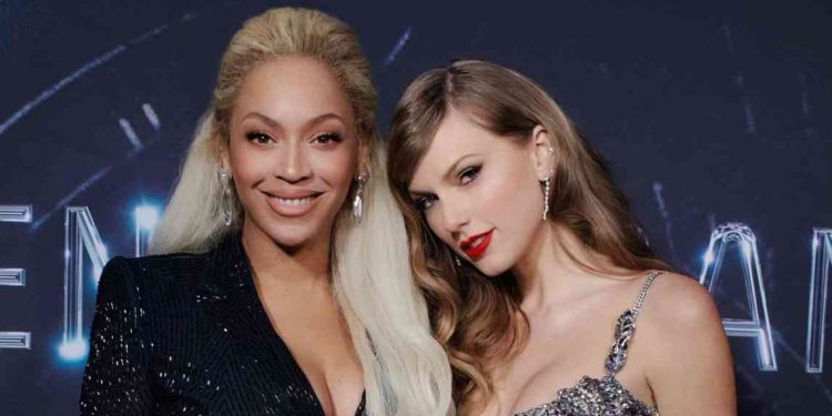 Taylor Swift and Beyoncé Spotted at the premiere of 'Renaissance: A Film by Beyoncé'