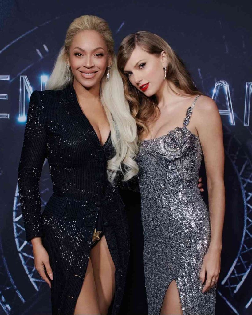 Taylor Swift and Beyoncé Spotted at the premiere of 'Renaissance: A Film by Beyoncé'