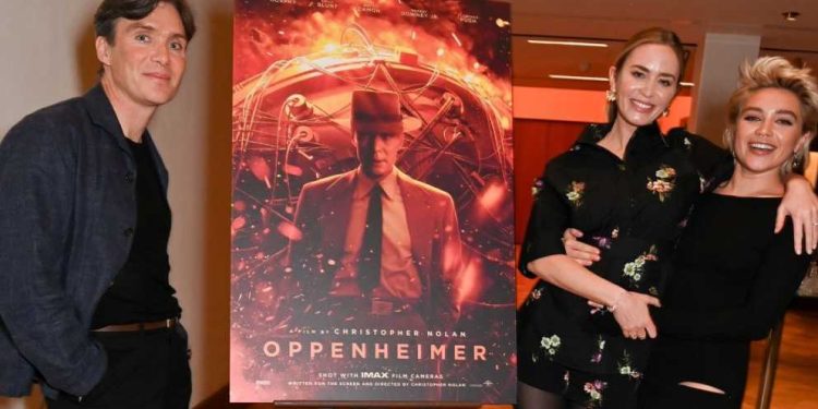 Cillian Murphy Emily Blunt and Florence Pugh were Spotted at a BAFTAs screening