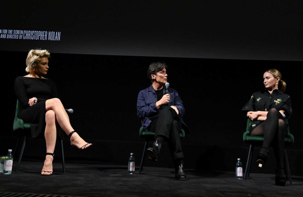 Cillian Murphy Emily Blunt and Florence Pugh were Spotted at a BAFTAs screening