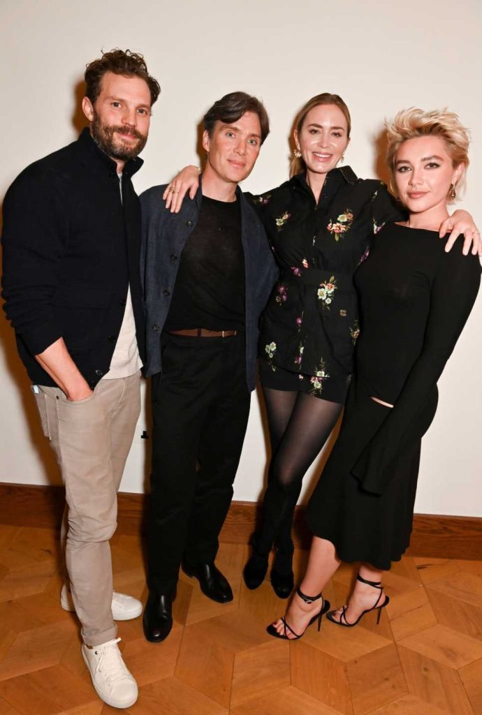 Cillian Murphy Emily Blunt and Florence Pugh were Spotted at a BAFTAs screening