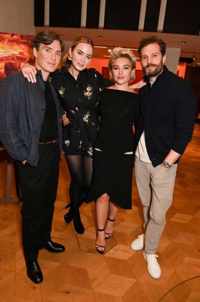 Cillian Murphy Emily Blunt and Florence Pugh were Spotted at a BAFTAs screening