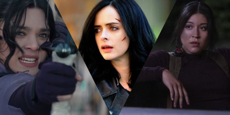 Kate Bishop, Echo, and Jessica Jones