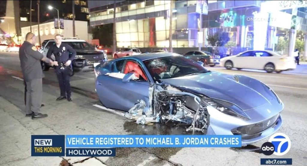 Michael B Jordan survives a car accident