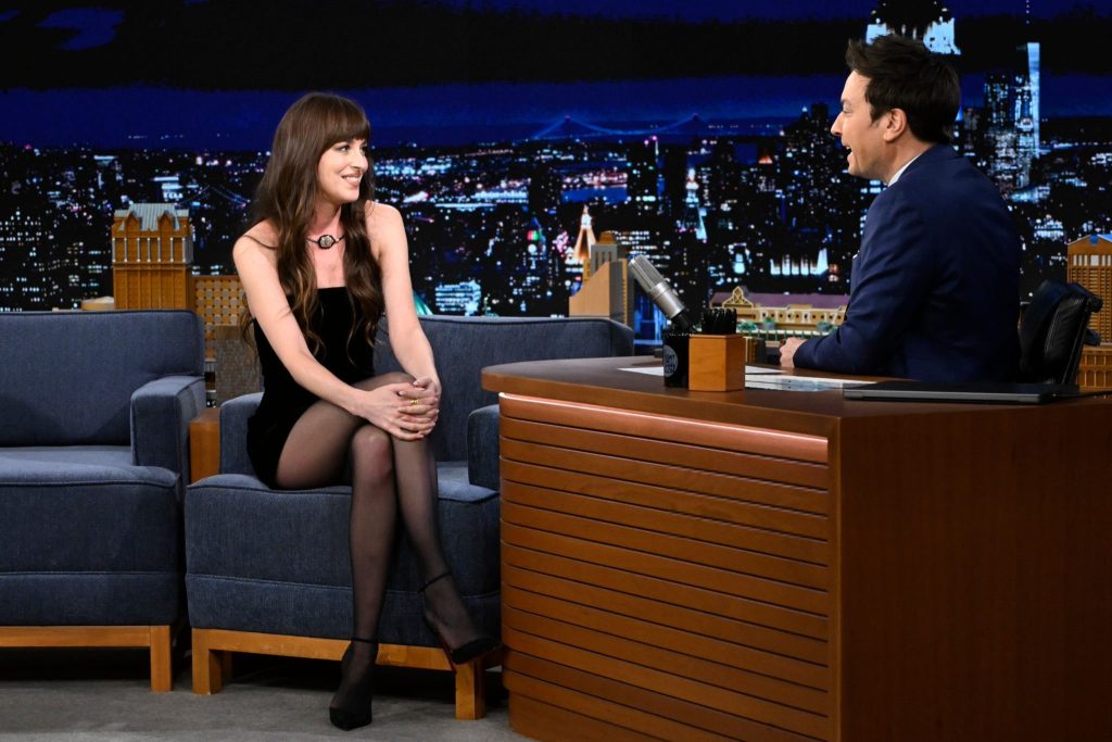 Dakota Johnson's Stylish Appearance on 'The Tonight Show Starring Jimmy Fallon' in NYC