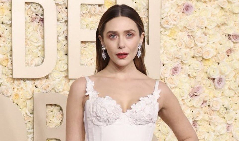 Elizabeth Olsen Spotted at the 81st Golden Globe Awards