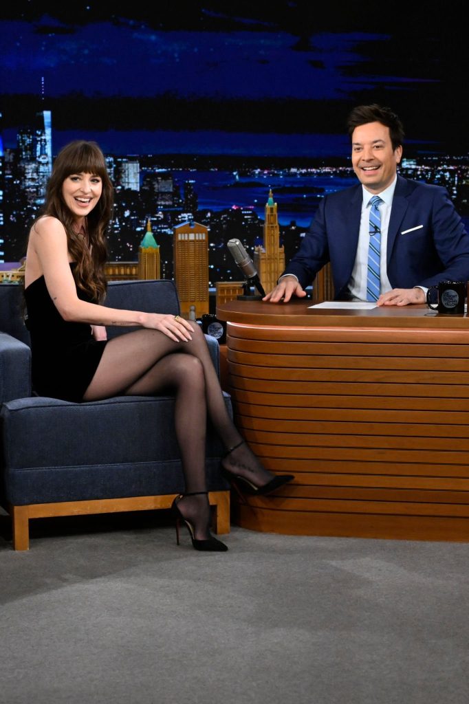 Dakota Johnson's Stylish Appearance on 'The Tonight Show Starring Jimmy Fallon' in NYC