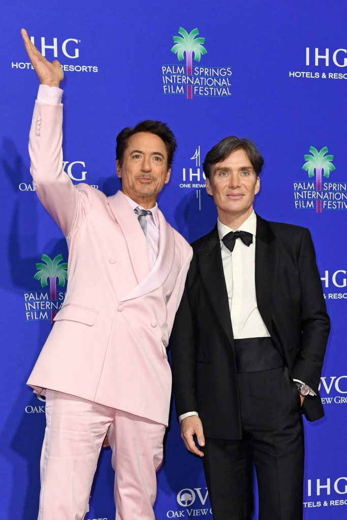 Robert Downey Jr. and Cillian Murphy Attend the 2024 Palm Springs Film Festival