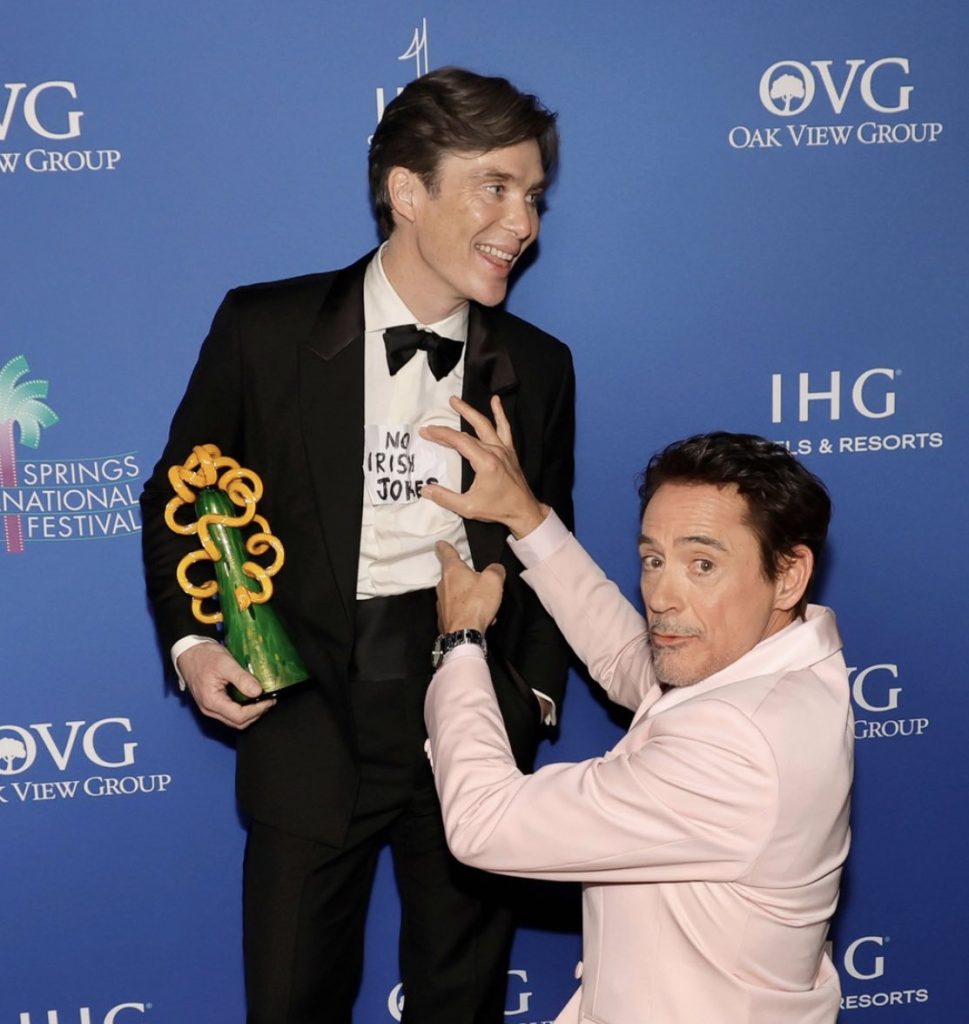 Robert Downey Jr. and Cillian Murphy Attend the 2024 Palm Springs Film Festival