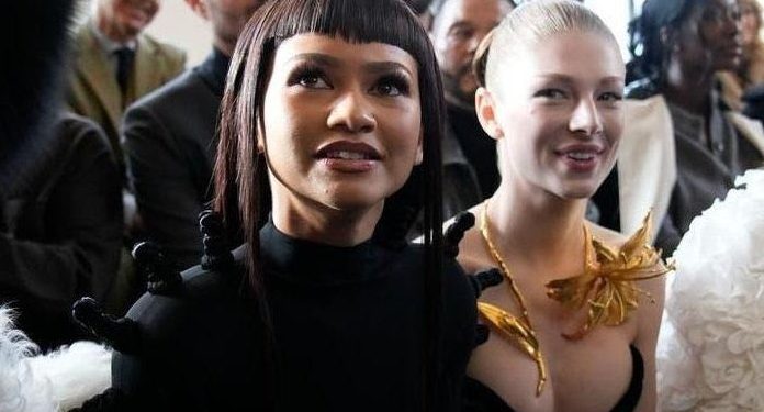 Zendaya and Hunter Schafer Reunite at the Schiaparelli Haute Couture SS24 Show