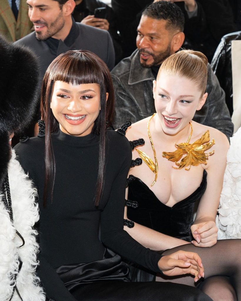 Zendaya and Hunter Schafer Reunite at the Schiaparelli Haute Couture SS24 Show