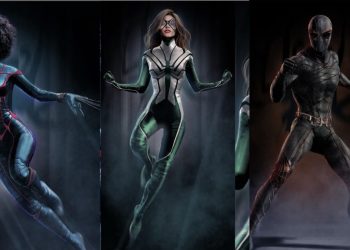 Concept Art for Isabela Merced Celeste O'Connor and Tahar Rahim's Superhero Suits