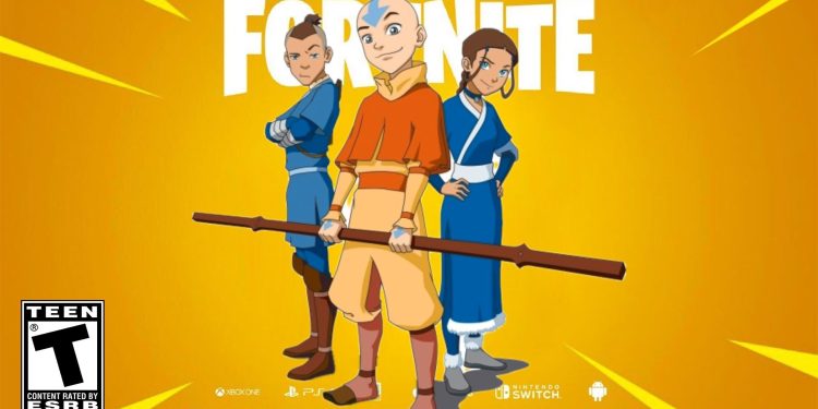 Fortnite x Avatar The Last Airbender Collaboration Aang Skin