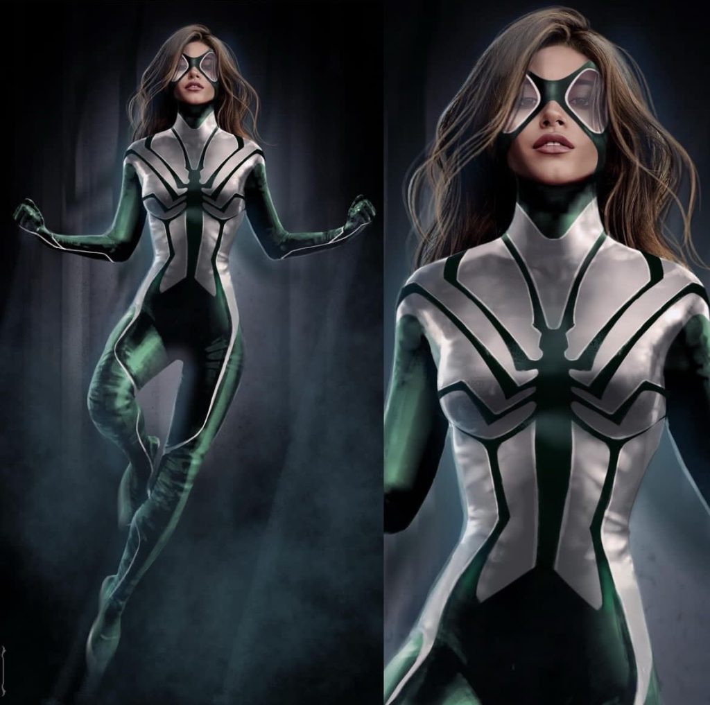 Concept Art for Isabela Merced Celeste O'Connor and Tahar Rahim's Superhero Suits